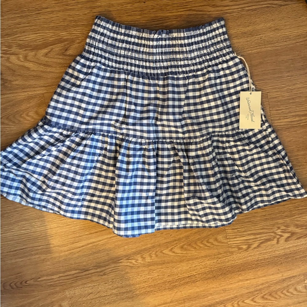 Blue and White Skirt